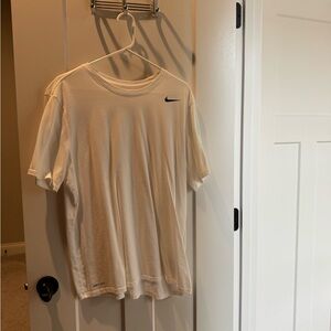 Nike White Short Sleeve Dri-FIT Crew Tee